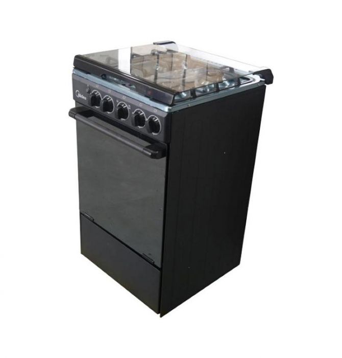 MIDEA 50X50CM BLACK MIRROR GAS COOKER