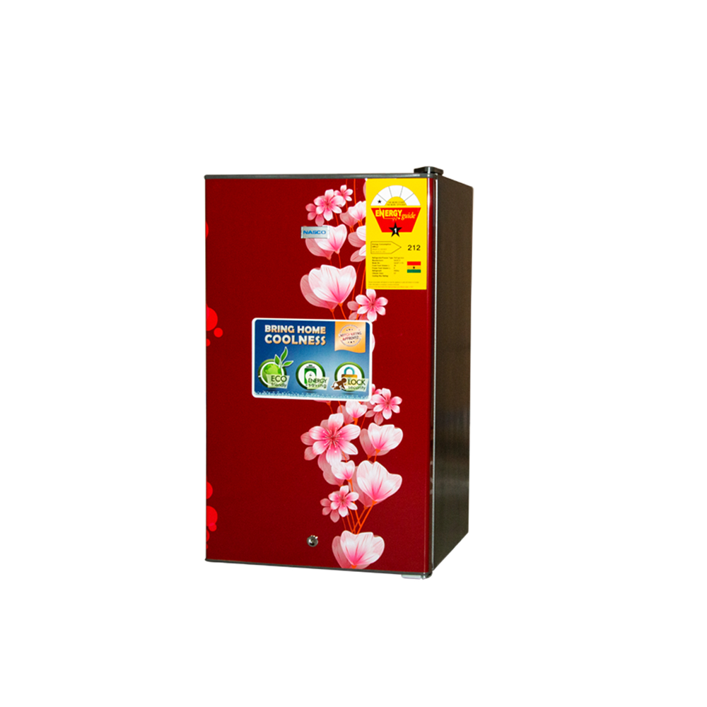 Nasco 110 Ltr Table Top Fridge Red