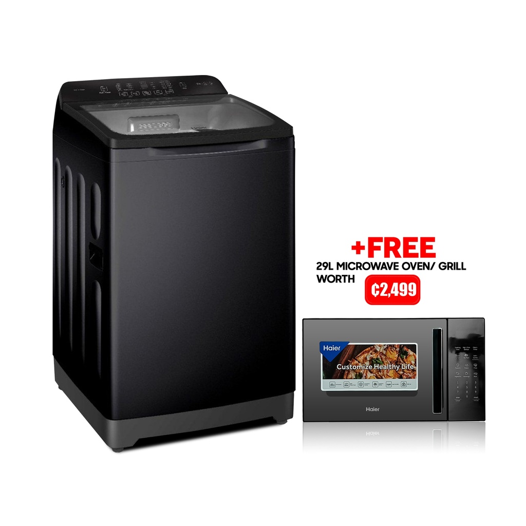 Haier 15kg Top Load Full Auto Washing Machine + FREE HAIER 29L MICROWAVE WITH GRILL