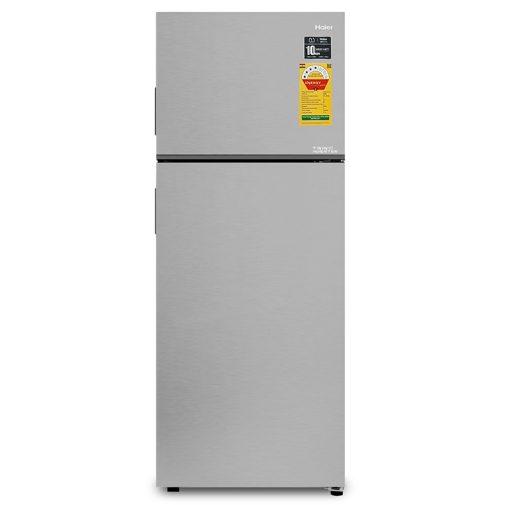 Haier 333Ltr Twin Inverter Frost-Free Fridge GREY