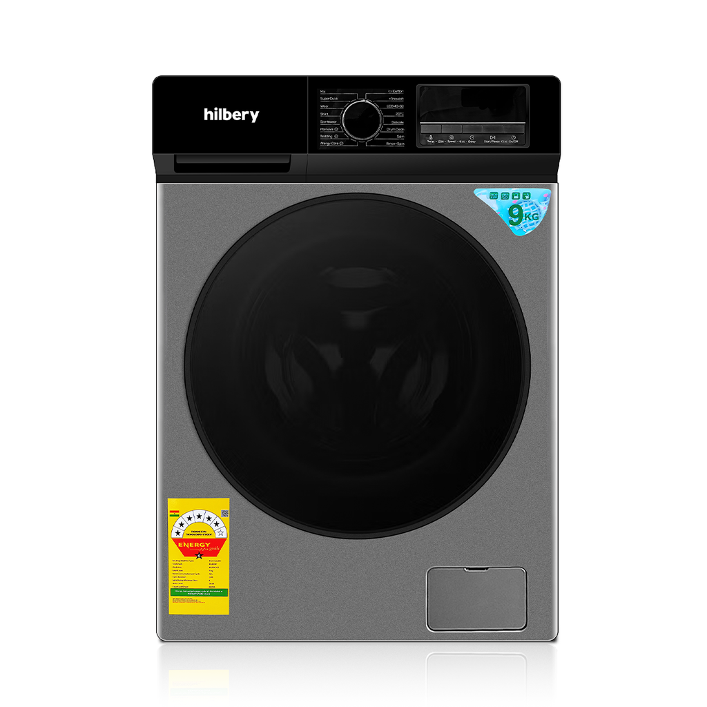 Hilbery 9kg Front Load Smart Inverter Washing Machine