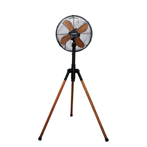 NASCO 12" WOODEN TRIPOD STANDING FAN