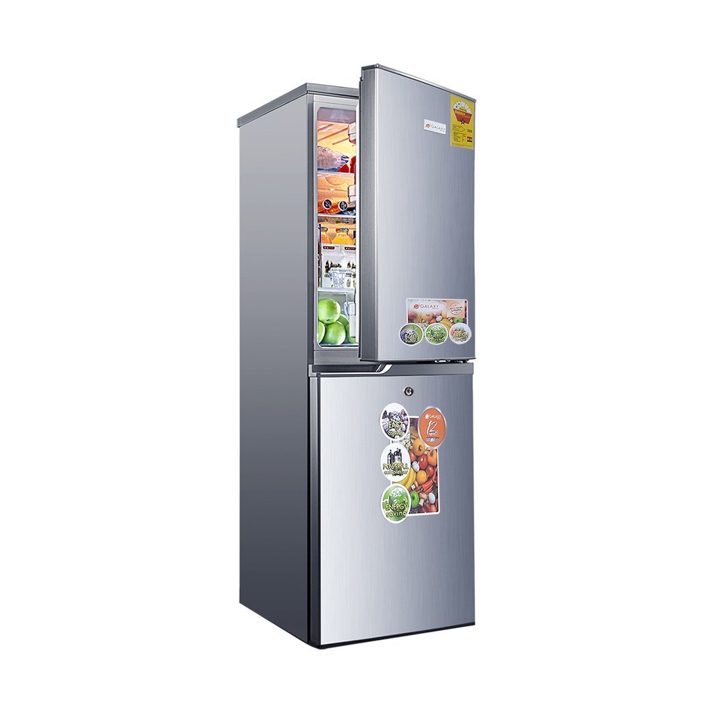 Galaxy 240 Ltr Double Door Fridge with Bottom Freezer