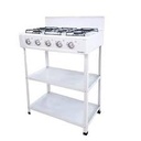 Nasco 5 Burner Gas Stove with Shelves & Stand