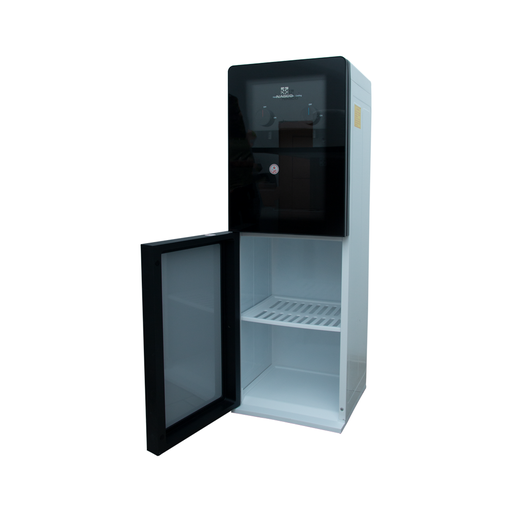 [NAS-YD1518S-X] Nasco 16Ltr 2 Taps Black & Silver Water Dispenser with Storage
