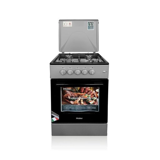 [HCR1040EGS1] Haier 50x50cm Silver Gas Cooker with Oven & Grill