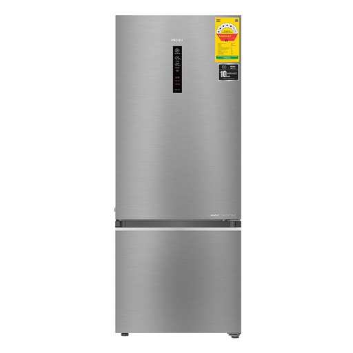 [HRB-4053BIS-P] Haier 355 Ltr Triple Inverter 5 Star Frost-Free Premium Inox Bottom Freezer Convertible Fridge