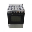 Nasco Full Stainless Steel 4 Burner 60x60cm Cooker+Lighted Oven & Grill