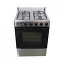 Nasco Full Stainless Steel 4 Burner 60x60cm Cooker+Lighted Oven & Grill